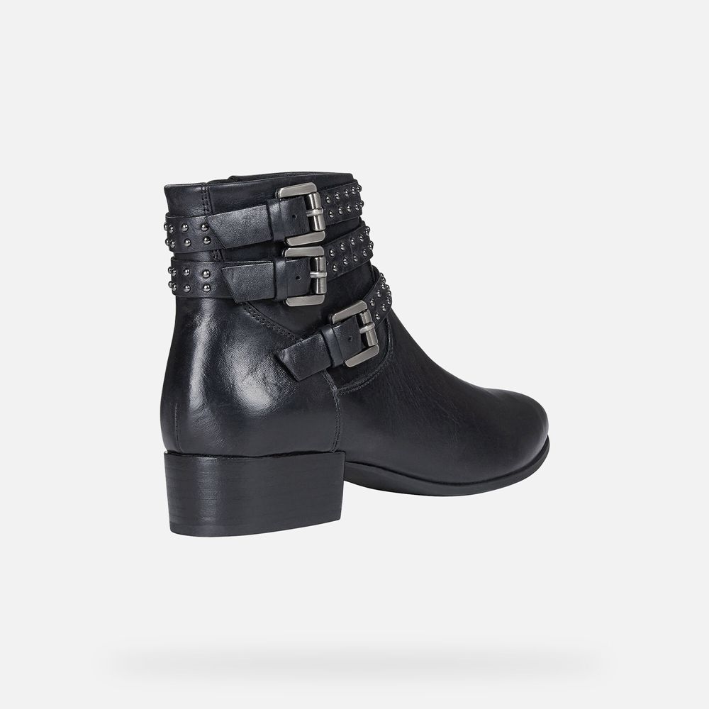 Bottines Geox Peython - Noir - Femme 029538-WHJ